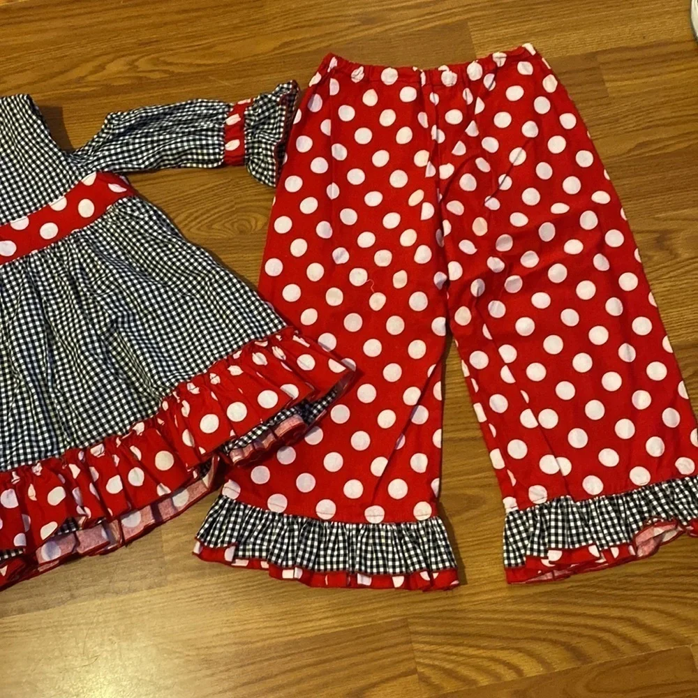 Hand Crafted Girls Matching Outfit size 6 (CI)